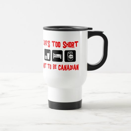 Mug De Voyage Canadien drôle (Droite)
