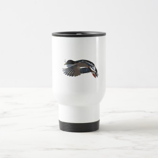 Mug De Voyage Canard de Mallard Flying Nature Chasse au canard (Centre)