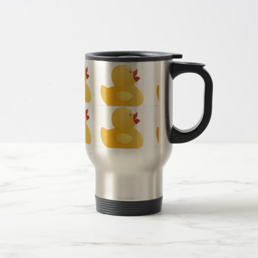 Mug De Voyage Canard en caoutchouc jaune (Droit)