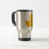 Mug De Voyage Canard en caoutchouc jaune (Devant gauche)