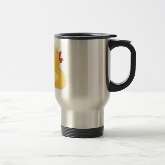 Mug De Voyage Canard en caoutchouc jaune (Droit)