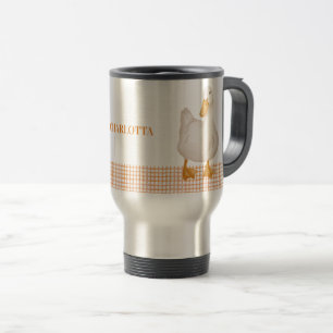Mug De Voyage Canard personnalisé – Conception d'animal de ferme