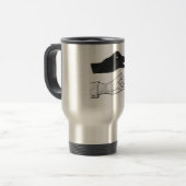 Mug De Voyage Canard Silhouette main (Devant gauche)
