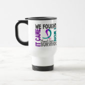 Mug De Voyage Cancer de la thyroïde du survivant 5 (Gauche)