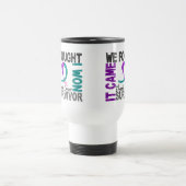 Mug De Voyage Cancer de la thyroïde du survivant 5 (Centre)