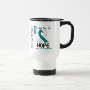 Mug De Voyage Cancer du col de l'utérus que je me tiens dessus