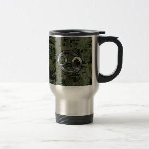 Mug De Voyage Cancer Zodiac Sign on Green Digital