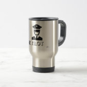 Mug De Voyage Canette thermique Pilote d'avion (Devant droit)