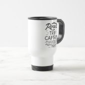 Mug De Voyage Capitaine de road trip I - Pilote de VR en vacance (Devant droit)