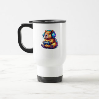 Mug De Voyage Capybara de jeu mignon