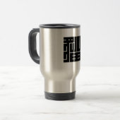 Mug De Voyage caractère angulaire de chat (Devant gauche)