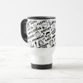 Mug De Voyage Caractères arachide Motif Graffiti (Devant gauche)