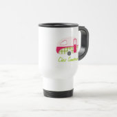 Mug De Voyage Caravane Retro personnalisée Voyage / Mug Commuter (Devant droit)