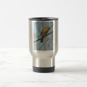 Mug De Voyage Cardinal/Oiseau féminin