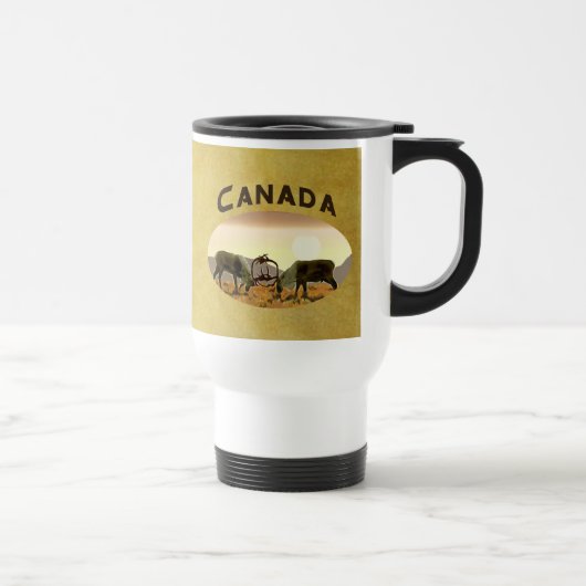 Mug De Voyage Caribou Duel - Canada (Droite)
