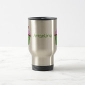 Mug De Voyage Caricature de cupcake joyeux (Centre)