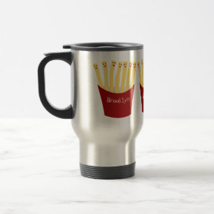Mug De Voyage Caricature de frites Cute kawaii fast food