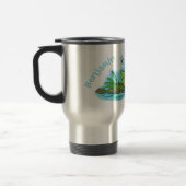 Mug De Voyage Caricature de grenouille vert mignon (Gauche)