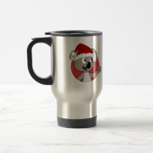 Mug De Voyage Caricature de koala de Noël
