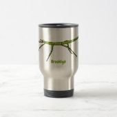 Mug De Voyage Caricature de mignon rouge vert avec des visages h (Centre)