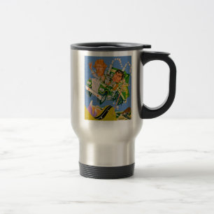 Mug De Voyage Caricature de Movin' On Blue Sky
