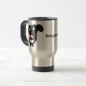 Mug De Voyage Caricature de skunk jote happy (Devant gauche)