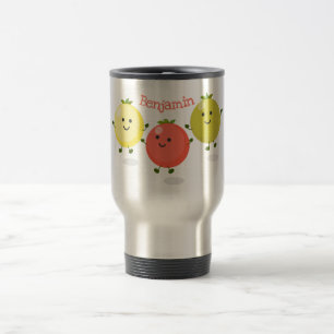 Mug De Voyage Caricature de tomates cerises mûres