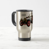 Mug De Voyage Caricature de voiture classique 1920 (Devant gauche)