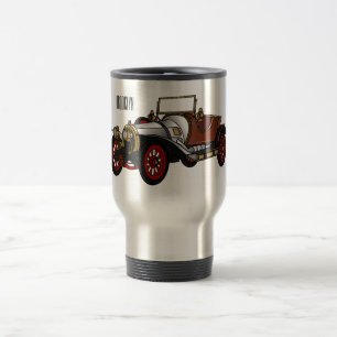 Mug De Voyage Caricature de voiture classique 1920