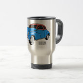 Mug De Voyage Caricature de voiture classique 1948 (Devant droit)