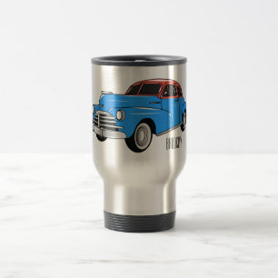 Mug De Voyage Caricature de voiture classique 1948