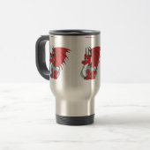 Mug De Voyage Caricature Dragon Rouge (Devant gauche)