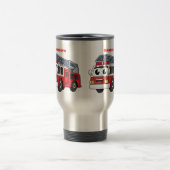 Mug De Voyage Caricature du moteur de feu joyeux (Centre)