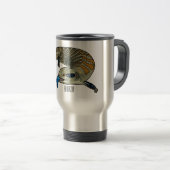 Mug De Voyage Caricature en bleu (Devant droit)