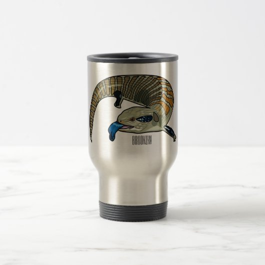 Mug De Voyage Caricature en bleu (Centre)