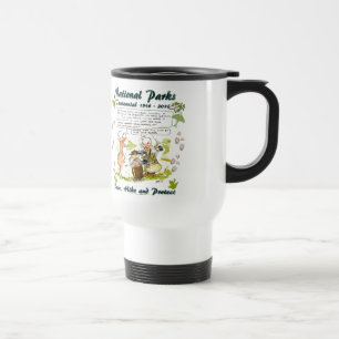 Mug De Voyage Caricature photographique du centenaire du parc na