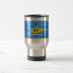 Mug De Voyage Caricature sous-marine joyeuse