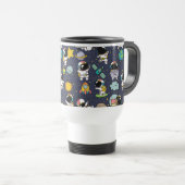 Mug De Voyage Caricature spatiale astronaute (Devant droit)
