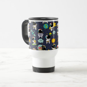 Mug De Voyage Caricature spatiale astronaute