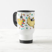 Mug De Voyage Caricature spatiale astronaute (Devant gauche)