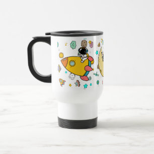Mug De Voyage Caricature spatiale astronaute