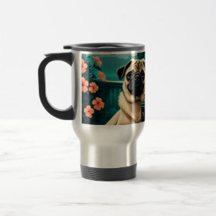 Mug De Voyage Carlin chien gentleman vintage