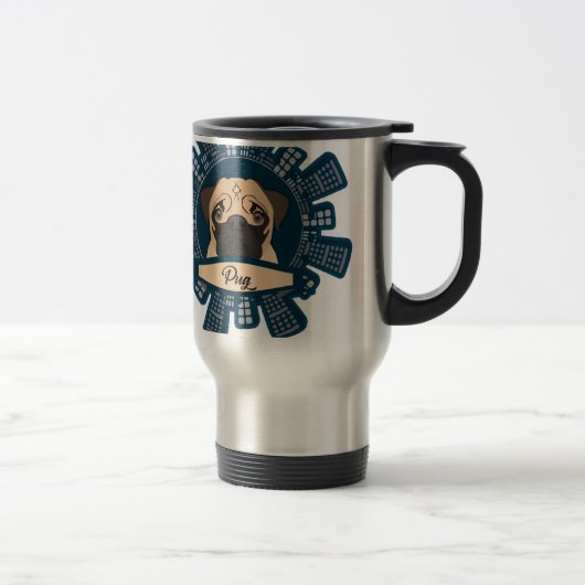 Mug De Voyage carlin dans la ville (Droit)