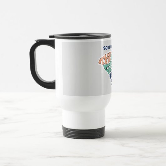 Mug De Voyage Caroline du Sud Pseudo Word Art (Gauche)