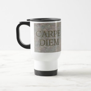 Mug De Voyage Carpe Diem Stone blanc voyage mug