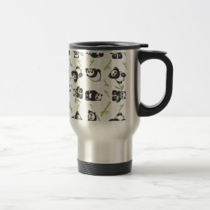 Mug De Voyage carreau panda mignon motif bleu