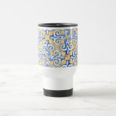 Mug De Voyage Carreaux espagnols - Azulejo Bleu, Jaune et Blanc (Centre)