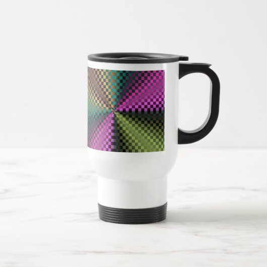 Mug De Voyage Carrés arc-en-ciel (Droite)