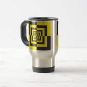 Mug De Voyage Carrés hypnotiques (Devant gauche)