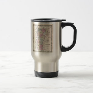 Mug De Voyage Carte ancienne du Vermont (1855)